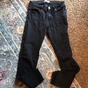 Zara black stretchy jeans size 2 well loved